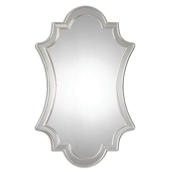 Best Pirce π Uttermost Elara Decorative Antiqued Wall Mirror - Antique Silver - 27x43x1.125 π - Image 2