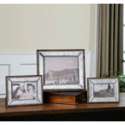 New ⌛ Uttermost Daria Antiqued Pinewood Photo Frames (Set Of 3) 👍