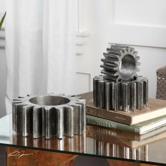 Best reviews of ⌛ Uttermost Gears Silver Sculpture (Set Of 3) 🔔