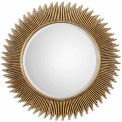 Brand new 😉 Uttermost Marlo Round Gold Mirror - Antique Silver - 36x36x1.25 💯
