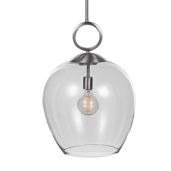 Best deal ๐ Uttermost Calix Nickel 1-Light Glass Pendant ๐