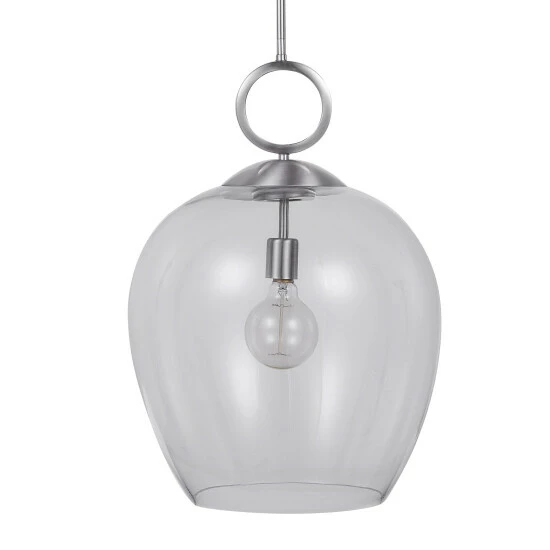 Best deal ๐ Uttermost Calix Nickel 1-Light Glass Pendant ๐ - Image 5