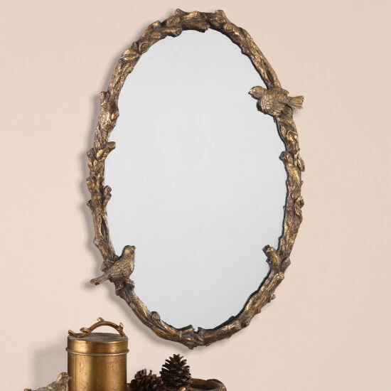 Flash Sale โญ Uttermost 'Paza' Oval Vine Gold Mirror - 22x33.75x3 ๐ - Image 2