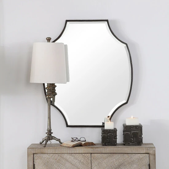 Flash Sale โค๏ธ Uttermost Ulalia Dark Rustic Bronze Scalloped Mirror ๐ฅฐ - Image 6