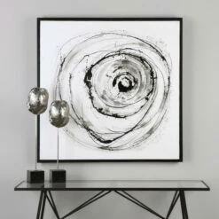 Brand new 🔥 Uttermost Eye On The World Modern Abstract Art - Grey 💯