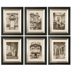 Wholesale 🛒 Uttermost Paris Scene Framed Art Set/6 - Green ⌛