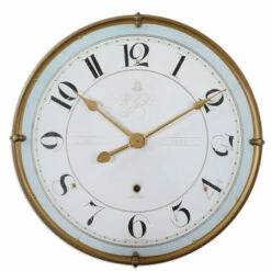 Promo ๐ Uttermost Torriana Antiqued Goldtone And Ivory Wall Clock ๐ฅฐ