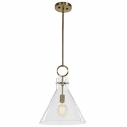 Best Sale โญ Uttermost Imbuto Funnel Glass 1-Light Pendant ๐