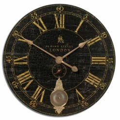 Discount ๐ Uttermost Bond Street 30-inch Black Wall Clock ๐