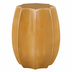 Coupon ⌛ Uttermost Sunrise Amber Gloss Scalloped Garden Stool - 13"W X 17"H X 13"D 😍