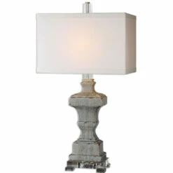 Cheap 👏 Uttermost San Marcello 1-light Blue Table Lamp ⌛