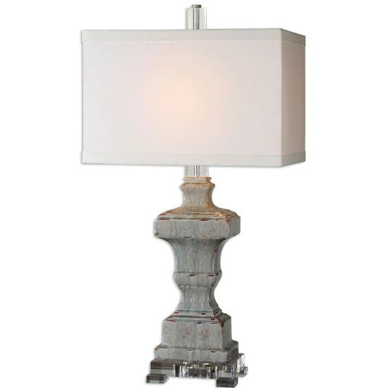 Cheap ๐ Uttermost San Marcello 1-light Blue Table Lamp โ