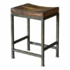 Flash Sale 😀 Uttermost Beck Dark Walnut And Brushed Steel Wood Counter Stool 😀