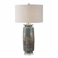 Buy 🧨 Uttermost Olesya Swirl Glass Table Lamp 🌟