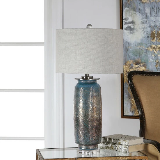 Buy ๐งจ Uttermost Olesya Swirl Glass Table Lamp ๐ - Image 6