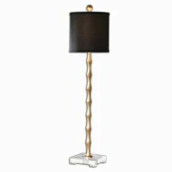Buy 🎉 Uttermost Quindici Metal Bamboo Buffet Lamp 🛒