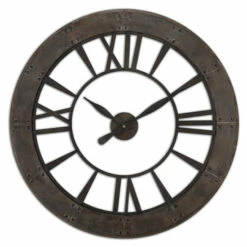 Discount โญ Uttermost Ronan Rustic Bronze Wall Clock ๐