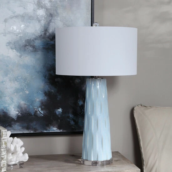 Deals ๐ Uttermost Brienne Light Blue Table Lamp ๐ - Image 7