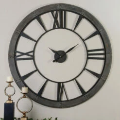 Hot Sale ❤️ Uttermost Ronan Dark Bronze Large Metal Wall Clock 🌟