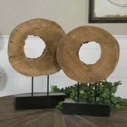 Buy ⌛ Uttermost Ashlea Natural Mango Wood Sculptures (Set Of 2) 🔥