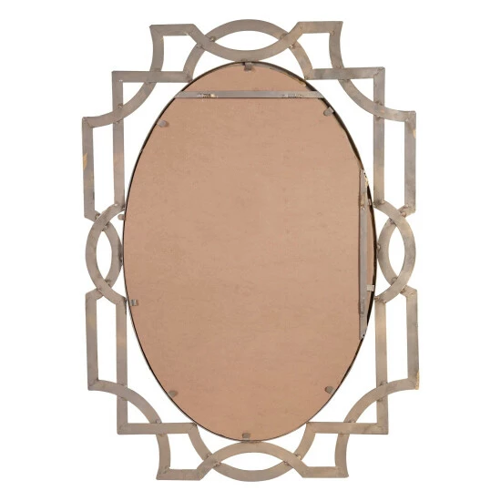 Buy ⭐ Uttermost Margutta Gold Decorative Oval Mirror - Antique Silver - 29.5x41x0.75 🎉 - Image 3