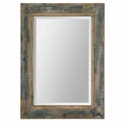 Best deal 😉 Uttermost Bozeman Distressed Blue Mirror ✔️