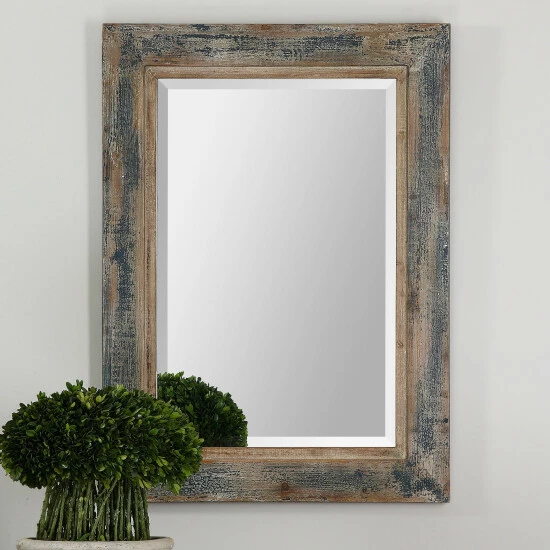 Best deal ๐ Uttermost Bozeman Distressed Blue Mirror โ๏ธ - Image 2