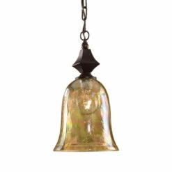 Best reviews of ⌛ Uttermost Elba 1-light Spice Crackle Glass Mini Pendant ❤️