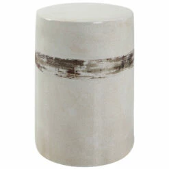 Flash Sale ๐ Uttermost Comanche White Ceramic Garden Stool - 13"W X 18"H X 13"D ๐ฏ