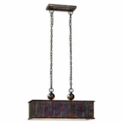 Brand new 🥰 Uttermost Albiano 2-light Oxidized Bronze Rectangle Pendant 🌟