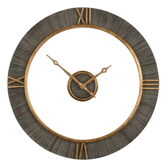 Best deal โ๏ธ Uttermost Alphonzo Antiqued Gold Wall Clock โ๏ธ - Image 2