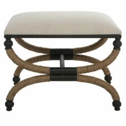 Deals ✔️ Uttermost Icaria Upholstered Small Bench - 24 W X 20 H X 16 D ⭐