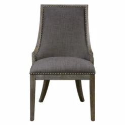 Cheap 🌟 Uttermost Aidrian Charcoal Gray Accent Chair ✨