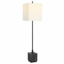 Buy 💯 Uttermost Escort Black Buffet Lamp - 9 W X 37 H X 9 D (inches) ⭐
