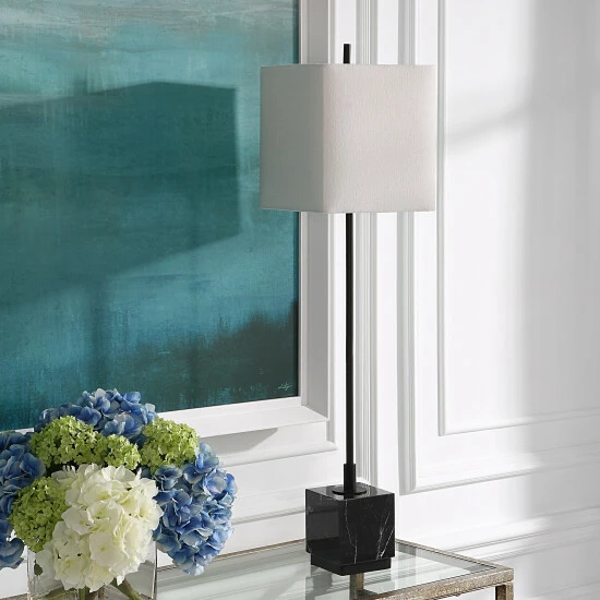 Buy 💯 Uttermost Escort Black Buffet Lamp - 9 W X 37 H X 9 D (inches) ⭐ - Image 3