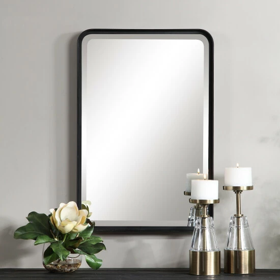 Cheap ⌛ Uttermost Croften Black Vanity Mirror 🔥 - Image 5