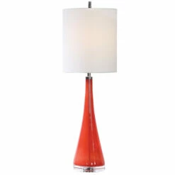 Hot Sale 🎁 Uttermost Ariel Tapered Glass Buffet Lamp ✨
