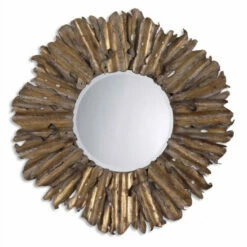 Promo โ Uttermost Hemani Antique Gold Leaf Mirror ๐