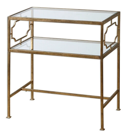 Best Sale ๐งจ Uttermost Genell Gold Leaf Side Table ๐งจ