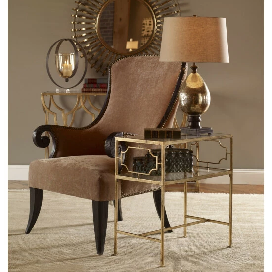 Best Sale ๐งจ Uttermost Genell Gold Leaf Side Table ๐งจ - Image 2