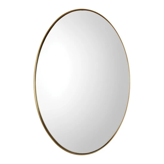 Outlet ๐ฏ Uttermost Pursley Steel/Wood/Glass Oval Mirror - 20x30x2.25 Bronze ๐ฅฐ