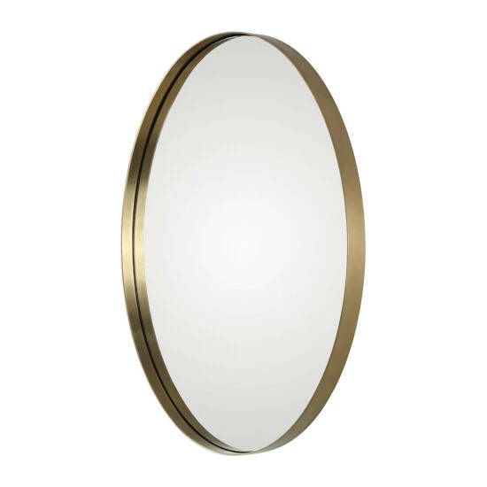 Outlet ๐ฏ Uttermost Pursley Steel/Wood/Glass Oval Mirror - 20x30x2.25 Bronze ๐ฅฐ - Image 4