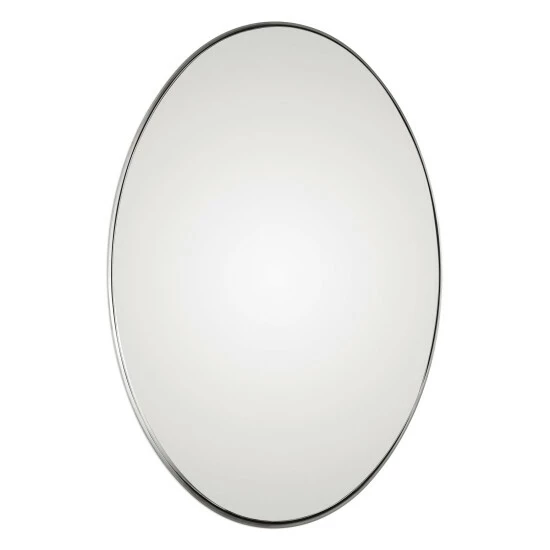 Outlet ๐ฏ Uttermost Pursley Steel/Wood/Glass Oval Mirror - 20x30x2.25 Bronze ๐ฅฐ - Image 5