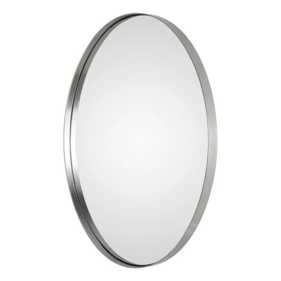 Outlet ๐ฏ Uttermost Pursley Steel/Wood/Glass Oval Mirror - 20x30x2.25 Bronze ๐ฅฐ - Image 8