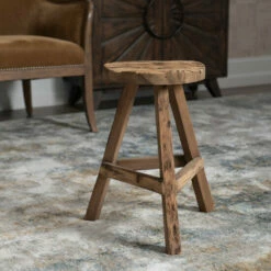 Best Sale 😀 Uttermost Paddock Rustic Accent Stool - 17"W X 19"H X 17"D ⭐
