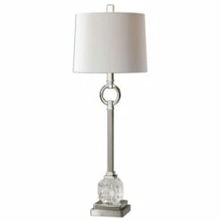 Hot Sale ✨ Uttermost Bordolano Polished Nickel Buffet Lamp ❤️