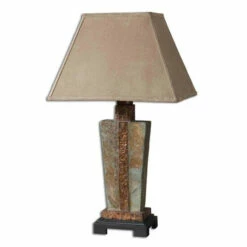 Best reviews of ๐ฅฐ Uttermost 1-light Slate And Copper Accent Lamp ๐
