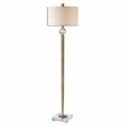 Best deal ❤️ Uttermost Mesita Brass Floor Lamp - Gold 😀