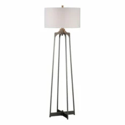 Top 10 🎁 Uttermost Adrian Plated Aged Gun Metal 1-light Floor Lamp ✔️