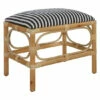 Deals 🤩 Uttermost Laguna Small Striped Bench Natural/navy 🎉